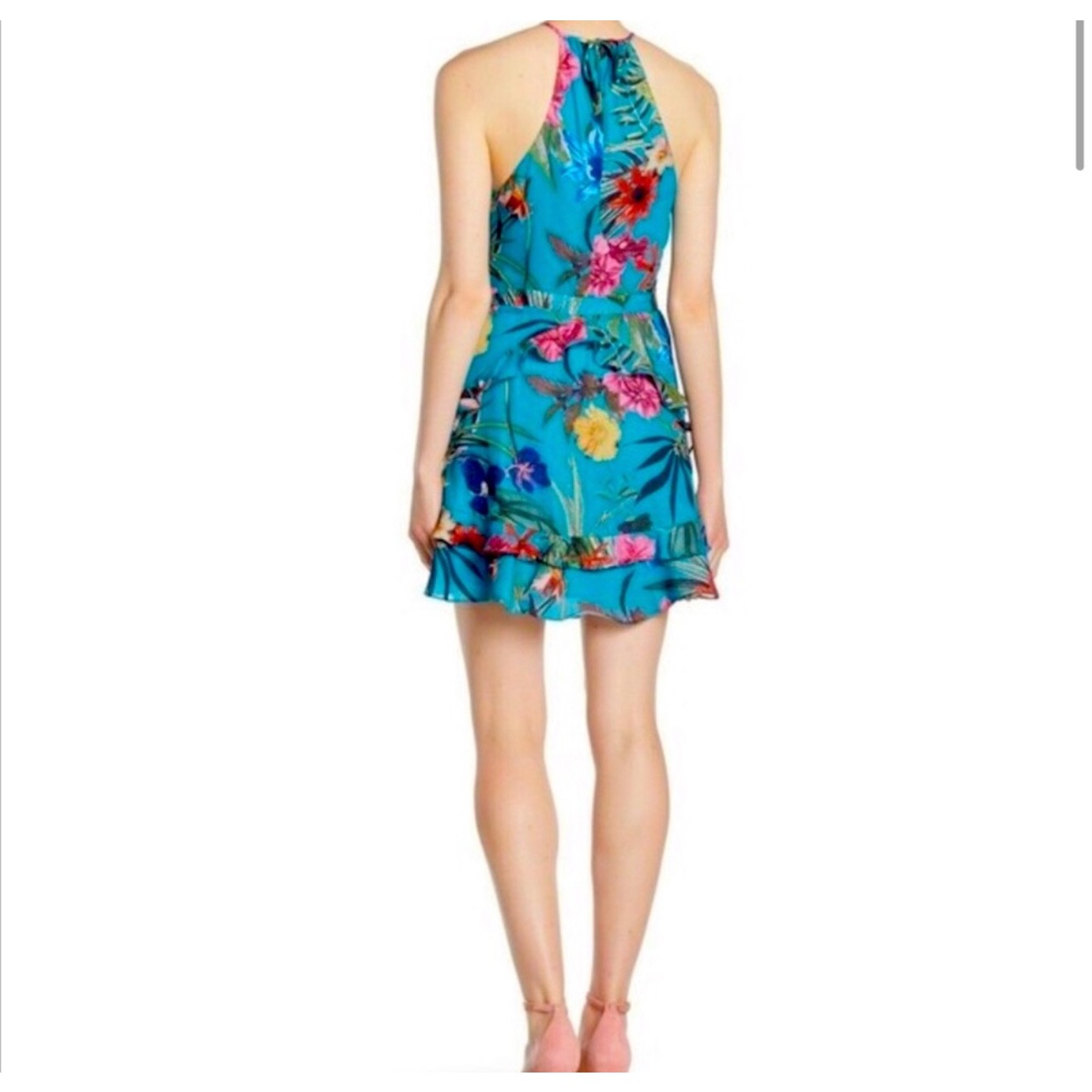 Womens Parker Azule Sardinia Ruffle Mini Dress Size Large New With Tags — image 3 of 8